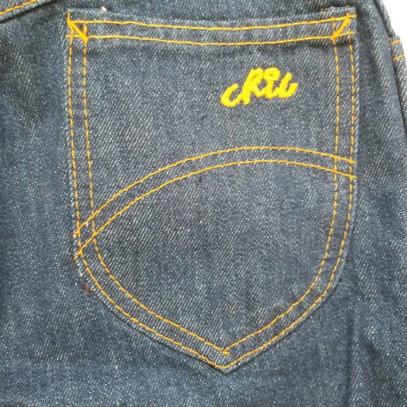 Vintage 27x34 NOS 70s Chic HIS High Waist Straight Leg Denim Mom Jeans - Picture 6 of 10